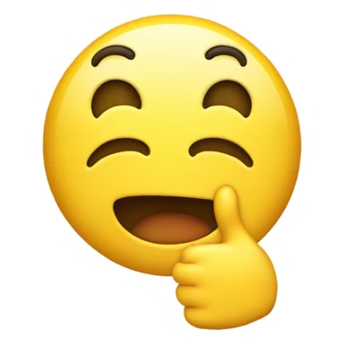 Basic yellow emoji drooling with two thumbs up sticker