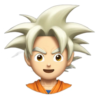 Goku-tête-rigole-de-joie sticker