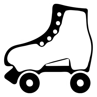 roller skates with a high top sticker