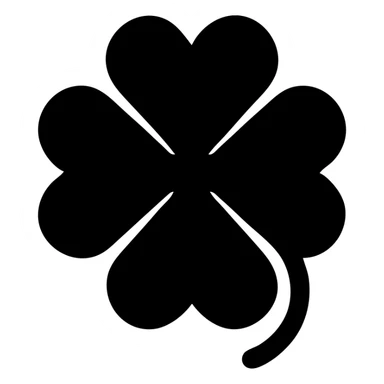 four clover leaf sticker