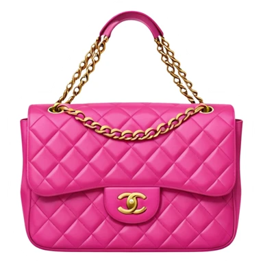 bright pink chanel bag sticker