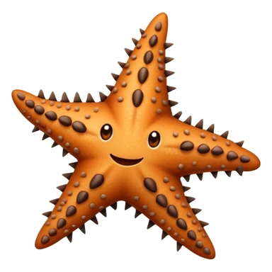 Starfish in leather wear sticker