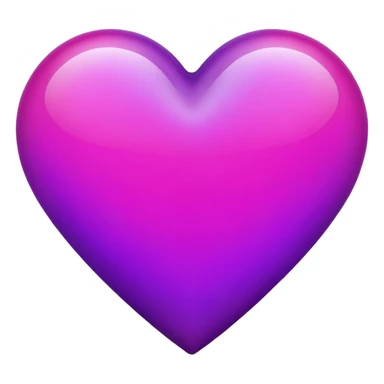Purple mixed magenta heart sticker