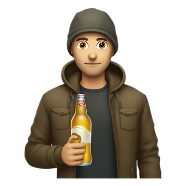 stalker with beer sticker