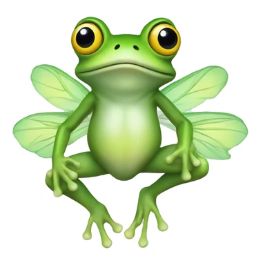 Fairy frog with wings  sticker
