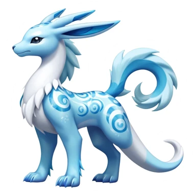 Lugia-suicune-Glaceon-hybrid, full body sticker