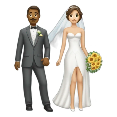 homme qui demmande une femme en mariage sticker