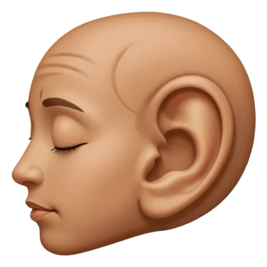 an ear praising God sticker