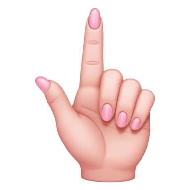 Light pink middle finger sticker