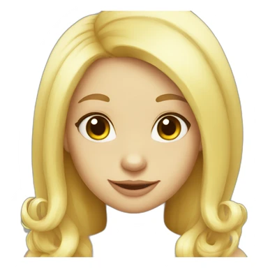 blonde cute yellow skunk sticker