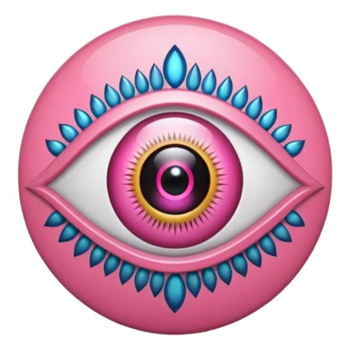pink evil eye sticker