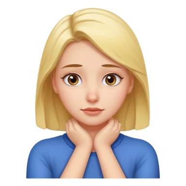 Rapariga com os braços no pescoço e com cara a revirar os olhos sticker