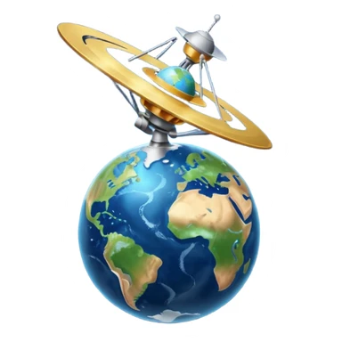 GPS-satellite system sticker