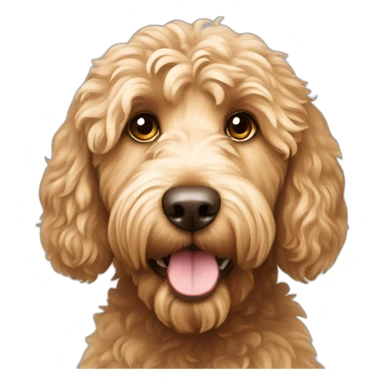 golden Australian labradoodle sticker