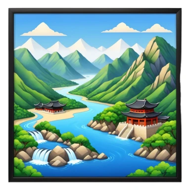 country china and korea sticker