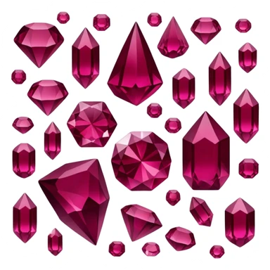 Crystals Burgundy sticker