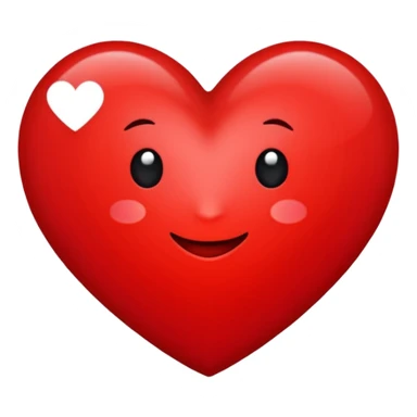 Rotes Herz mit einem c in der Mitte  sticker