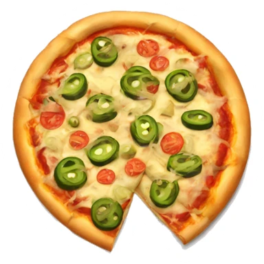 Pizza with pickles sticker