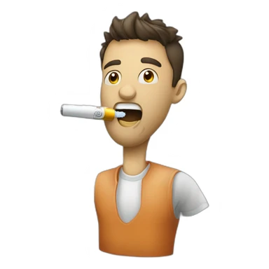 Vape sur la bouche sticker