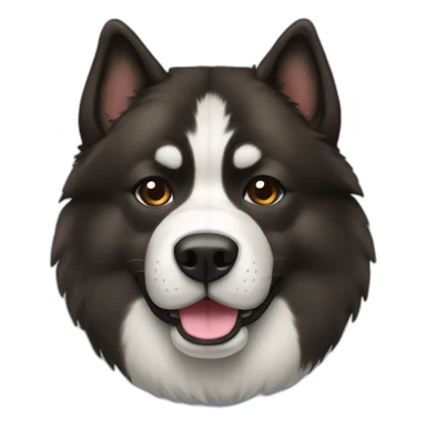 dark brindle akita dog sticker