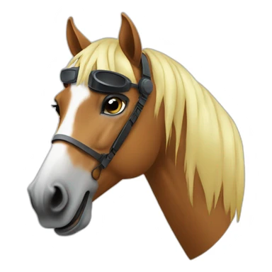 dj horse sticker
