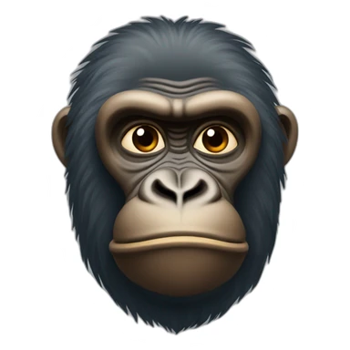 gorille qui reflechi sticker