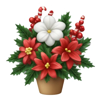 Christmas flower arrangement  sticker