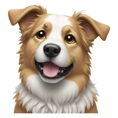 Dog in the snow sticker