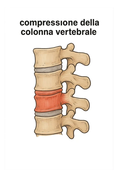 Compressione della colonna vertebrale sticker