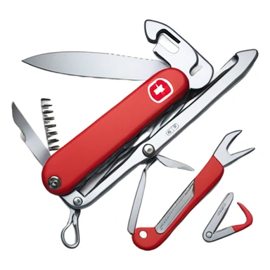 Swiss army knife sticker