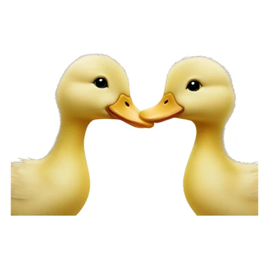 Duckling kiss sticker