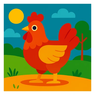 Chicken sticker