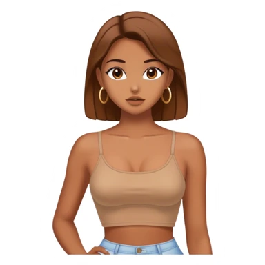 Brown aesthetic with a bit of brown Y2K sticker