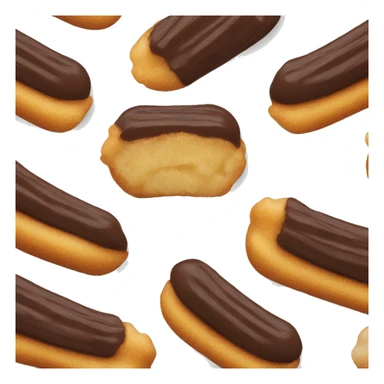 Chocolate dipped churro tip sticker