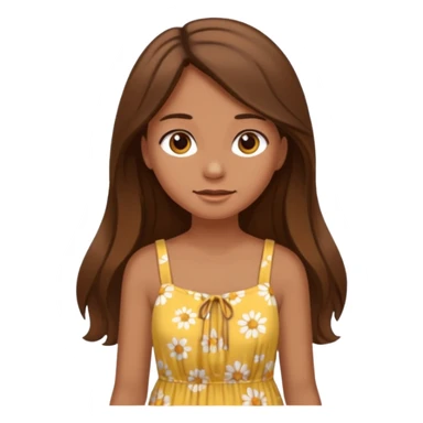 summer vibes girl whit long brun hair sticker