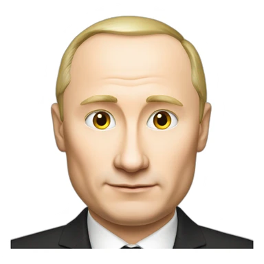 putin-with-black-yellow-white-cover sticker
