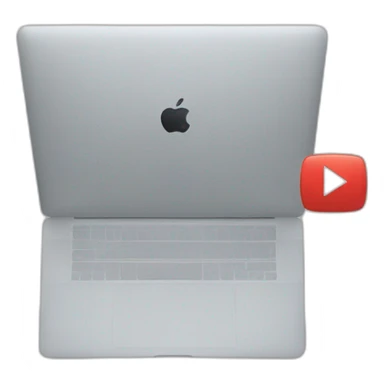 Macbook with a youtube video sticker