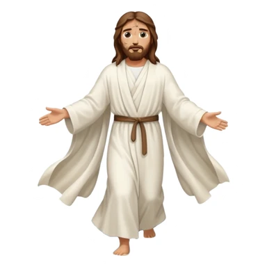 jesus walking on water sticker