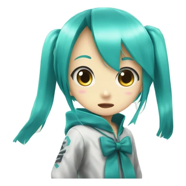 Hatsune Miku as a child sticker