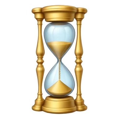 fancy ornate hourglass sticker