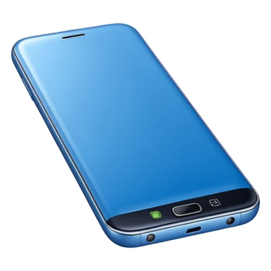 a blue Samsung phone sticker