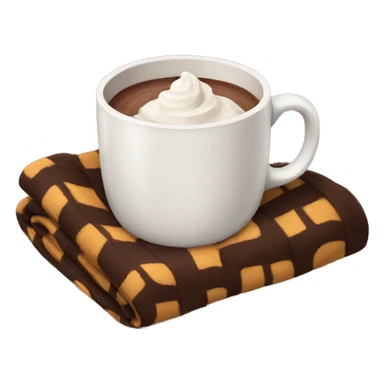 blanket with hot chocolate  sticker