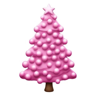 Pink Christmas Tree sticker