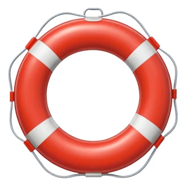 lifebuoy object icon, red and white float ring, glossy plastic texture, pool safety equipment, 3D cartoon, mobile game icon style, centered, clean background, no text, no watermark
 sticker