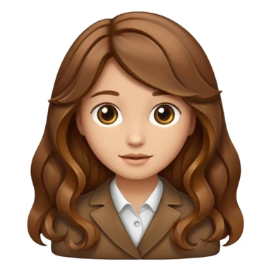 A lock of brown hair. sticker