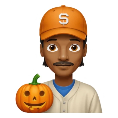 Snoop dog with pumpkin sticker