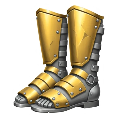  Feet armor Emoji fantasy pixel art style sticker