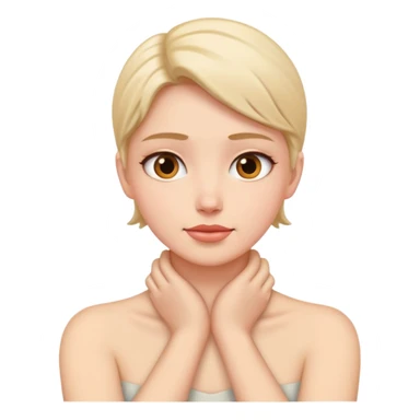 Hands on neck sticker