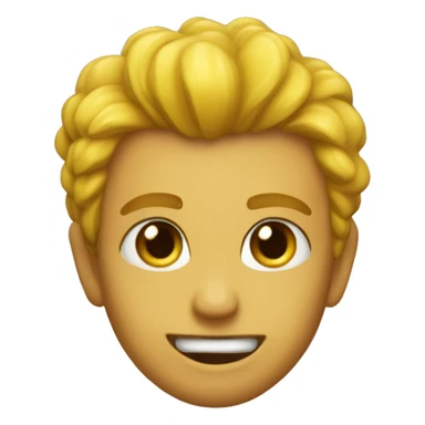 Corazon amarillo curado sticker