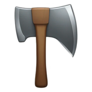 Steel axe sticker